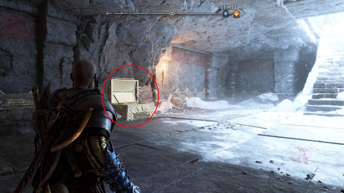 Behind the gate next to the Nornir Chest in the building in The Oarsmen, Midgard. You&rsquo;ll have to take the long way around to get to it.