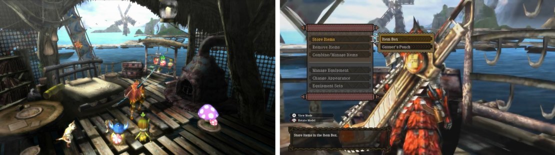 The chest also lets you create and save equipment sets &ndash; handy for tough monsters.