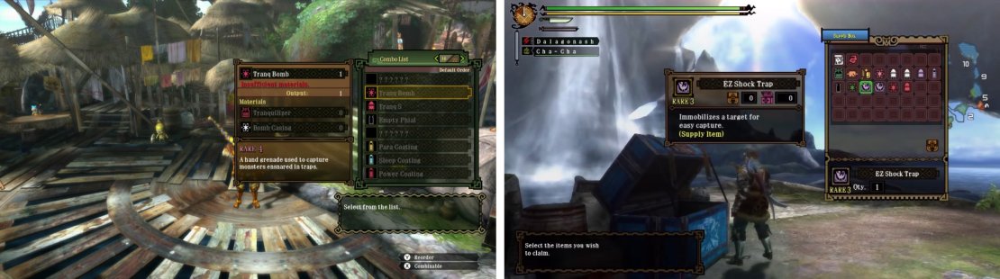 You&rsquo;re a better hunter if you take time out to stock up on items.
