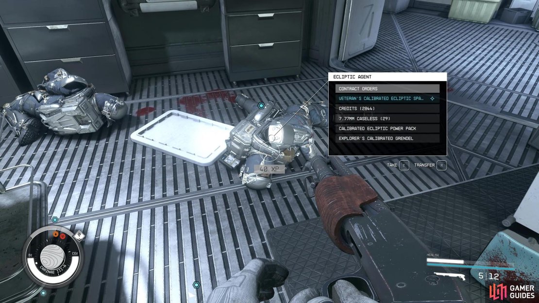 Check the bodies of the mercs for the Contract Orders.