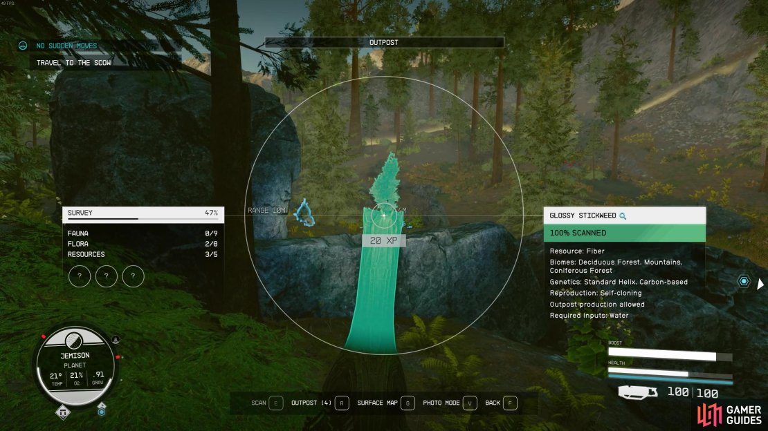 You can get Fiber from Glossy Stickweed.