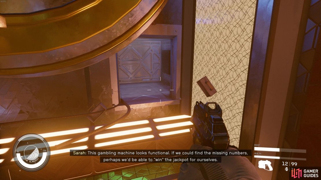 Find the vent on the bottom floor of the station.