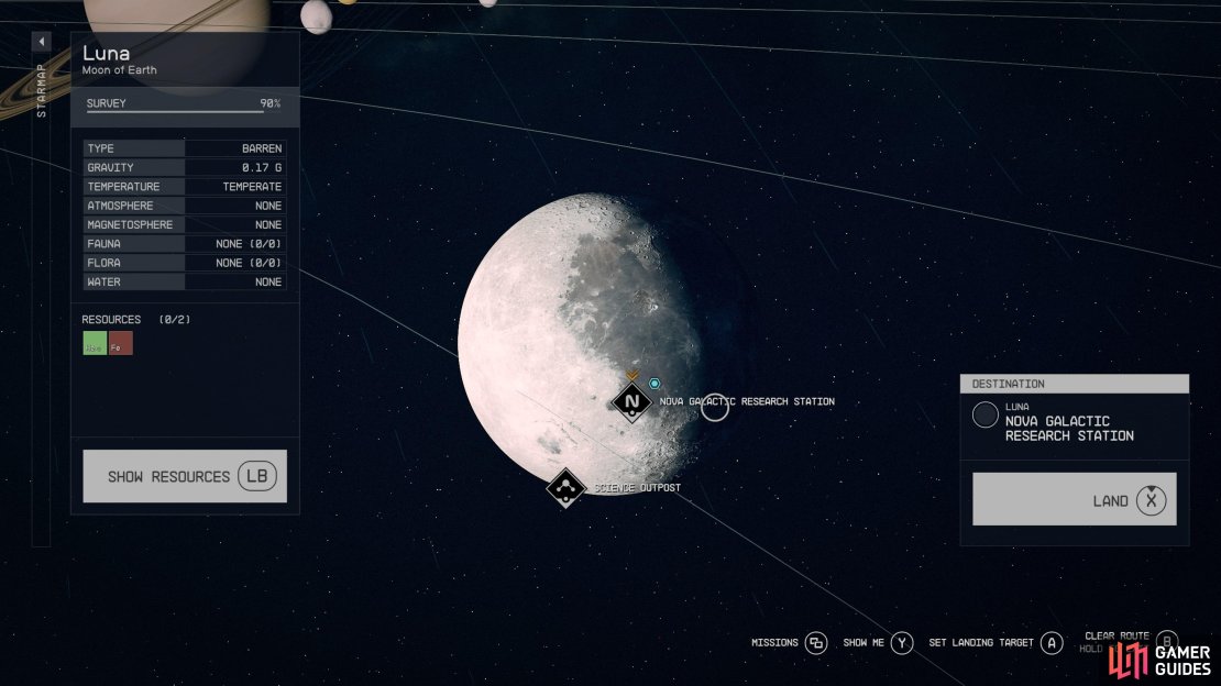 Head to Luna the Moon of Earth.