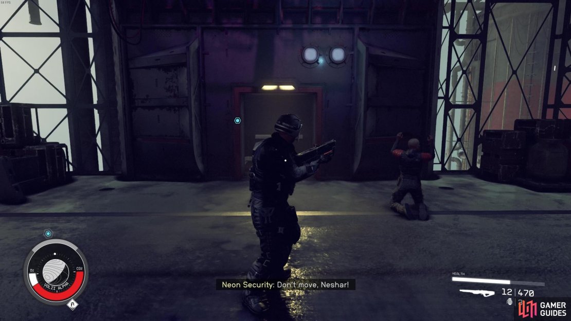 When you first arrive in Neon, you&rsquo;ll witness a guy being arrested for possession of Aurora.
