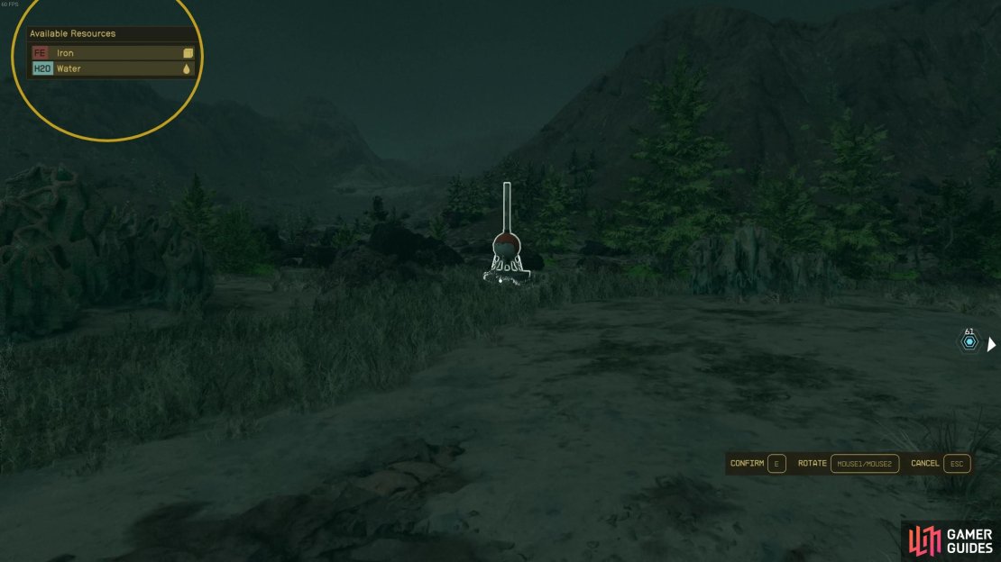 You can see the area around your beacon that you are allowed to build inside.