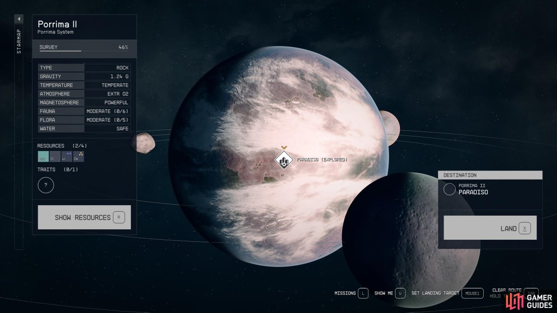 Paradiso can be found on the Porrima II planet in the Porrima star system.
