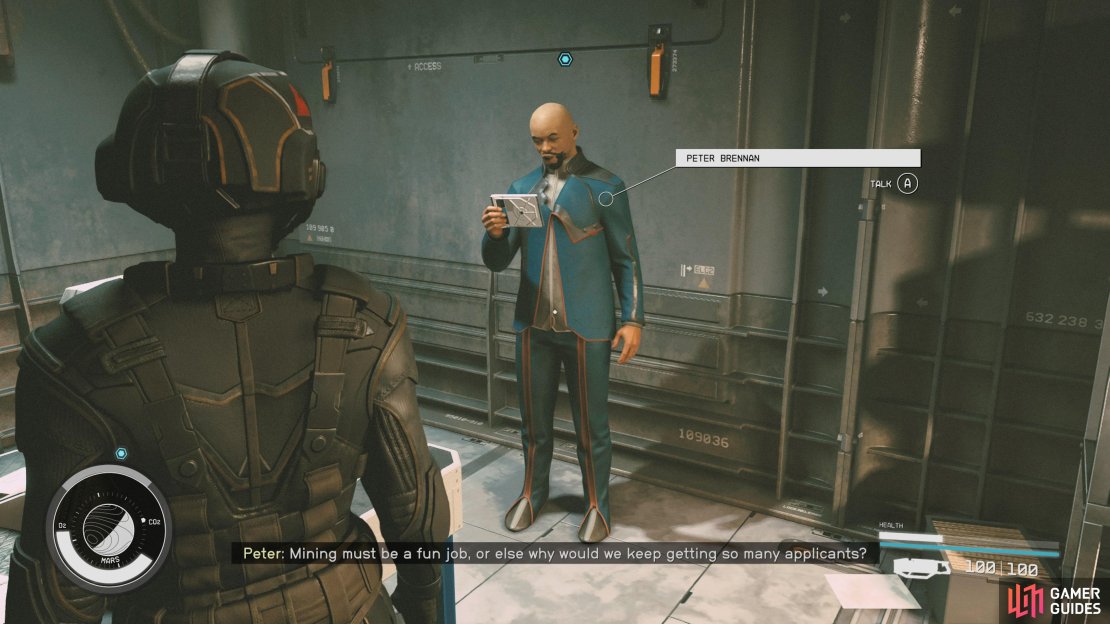 You will find Peter in the back of the Deimos Cydonia office doing literally nothing.
