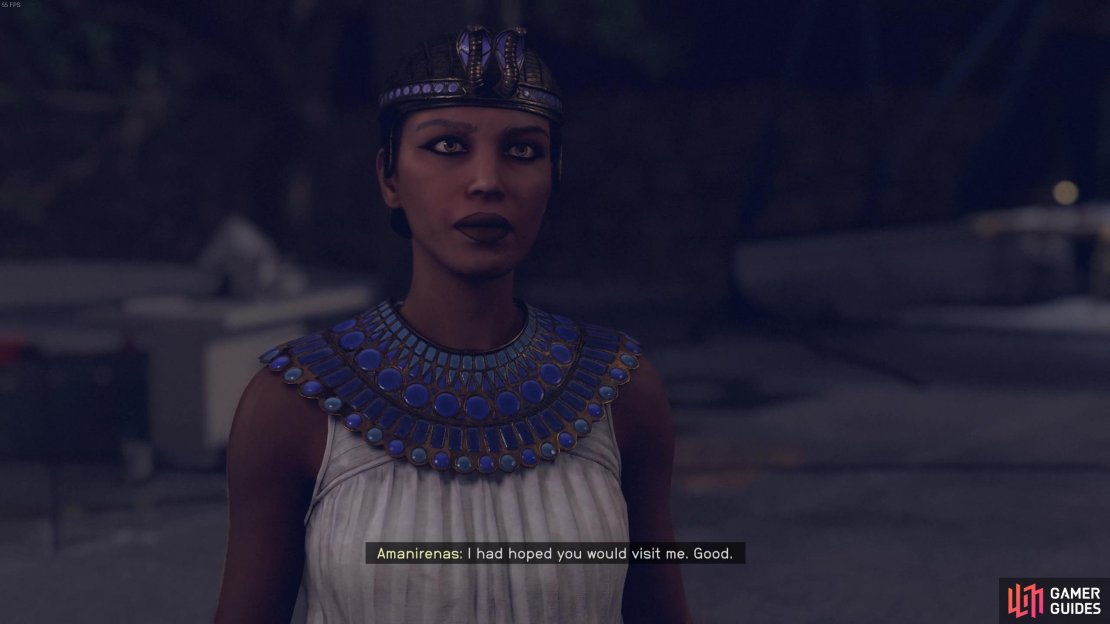 Amanirenas is the leader of the Believers Society.
