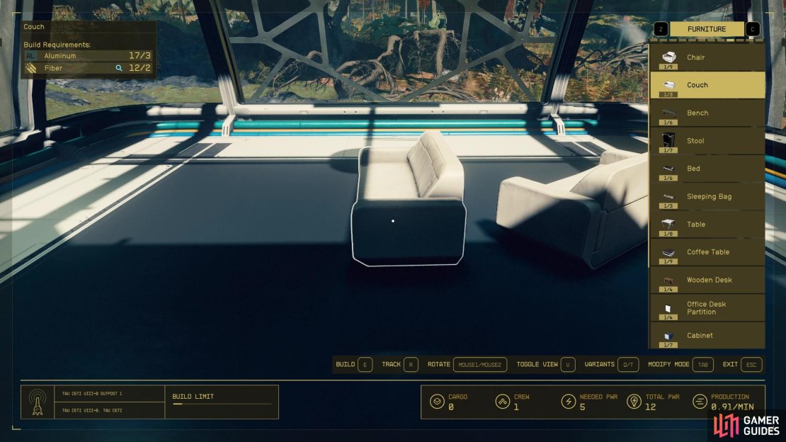 Thinking of getting some comfy surfaces for your outpost? You&rsquo;ll need fiber!