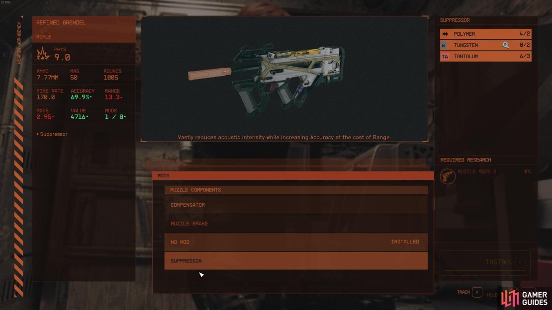 If you&rsquo;re looking to be stealthy, the Suppressor mod is for you!