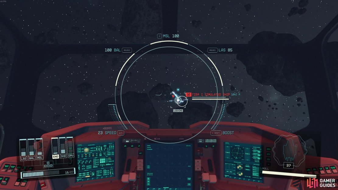 Tier I consists of only one Tier I Simulated Ship. 