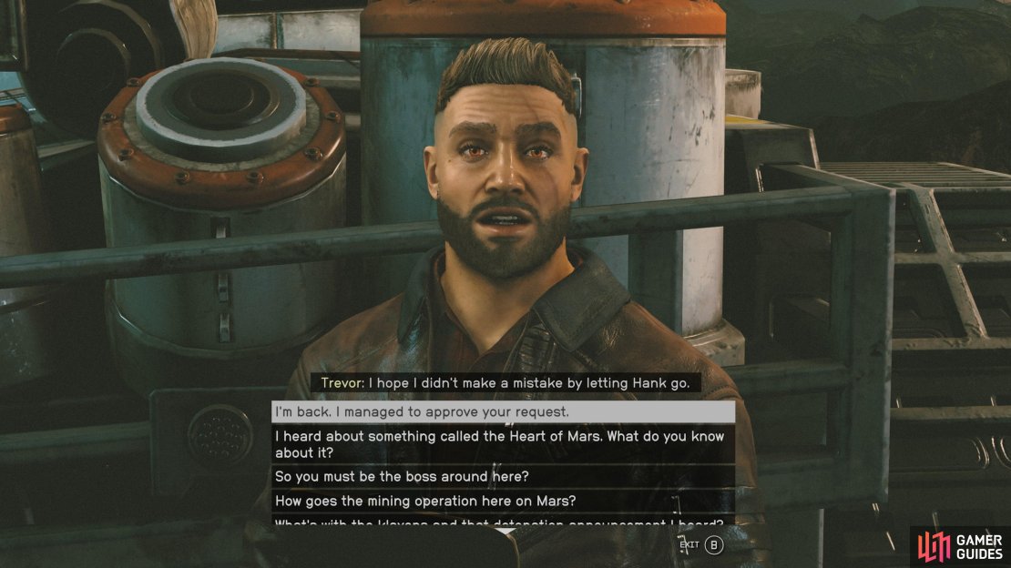 Trevor will send you to the space port to check on his missing shipment.