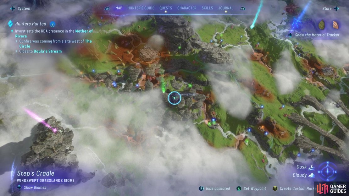 You can find Cloud Spiitters in the Weeping Steps.