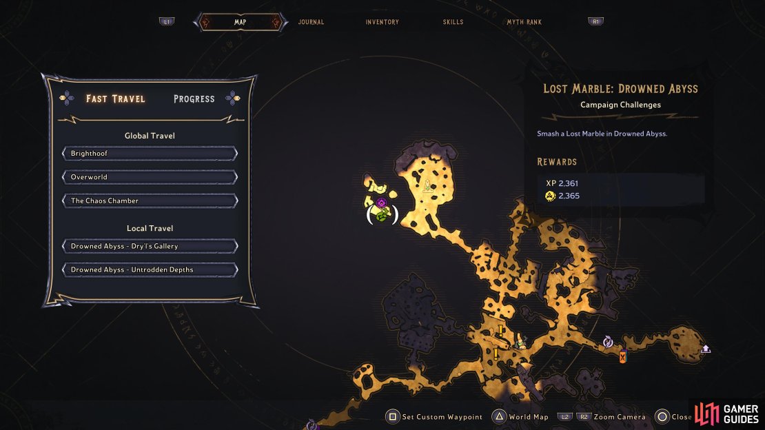 Head to this location of the Drowned Abyss