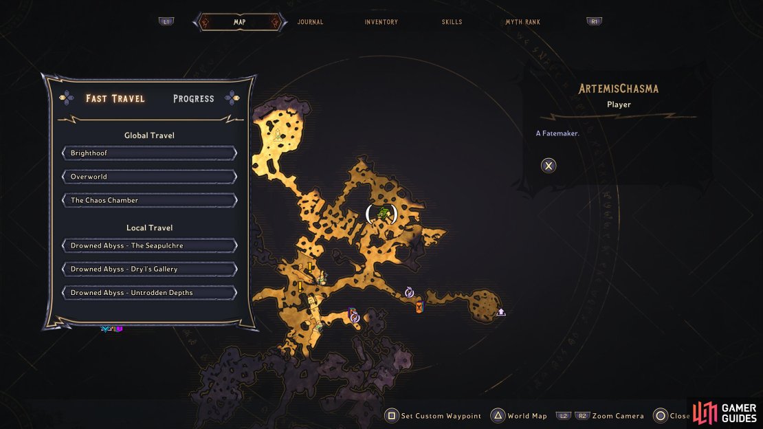 Head to this location of the Drowned Abyss