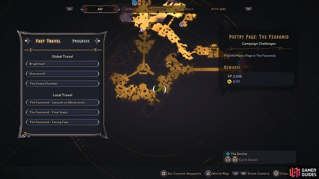 Head to this location of the Fearamid