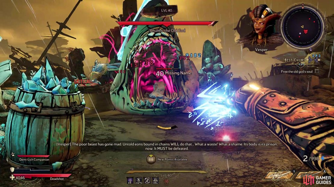 Chums will charge at you while trying to bite you