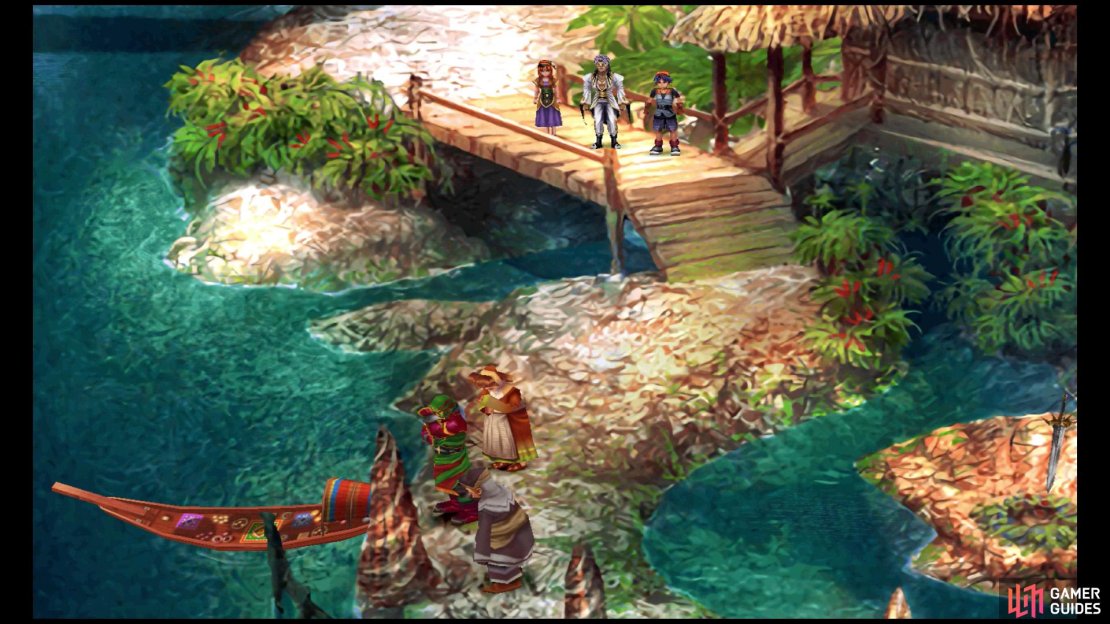 A funeral will occur as you travel across this wooden bridge.