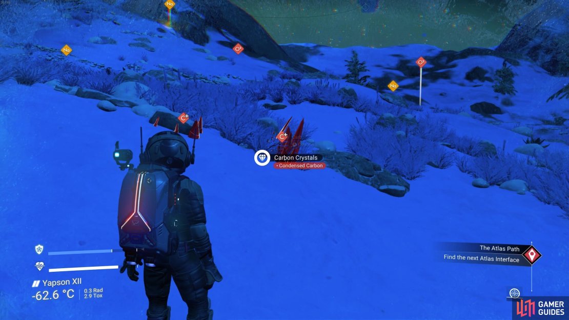 You can find Condensed Carbon in crystals on most planets.