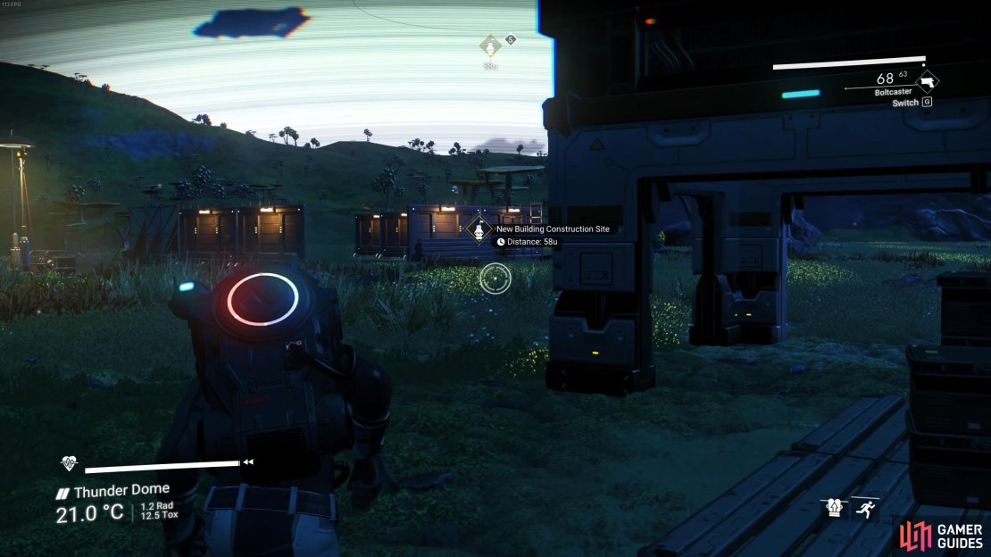 Once you&rsquo;ve approved the construction of a specific building, you&rsquo;ll see a marker on your screen indicating the construction site.