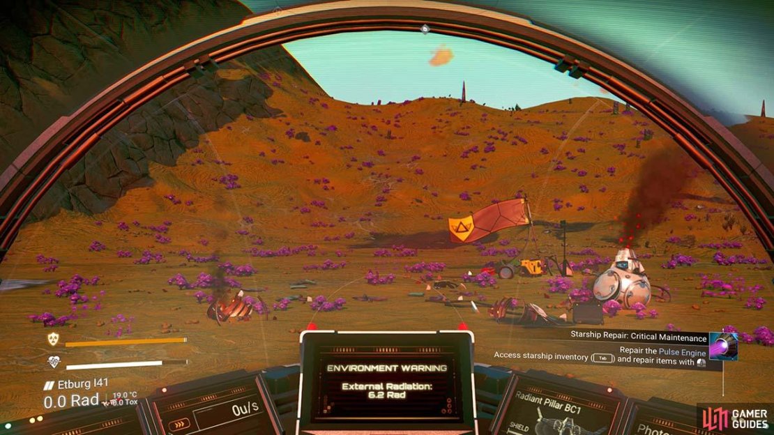 Hop back into your star ship once you have got the Hermetic Seal