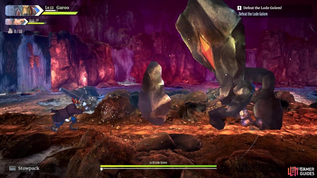 You can use Garoo to knock back the arm chunk being shot at you