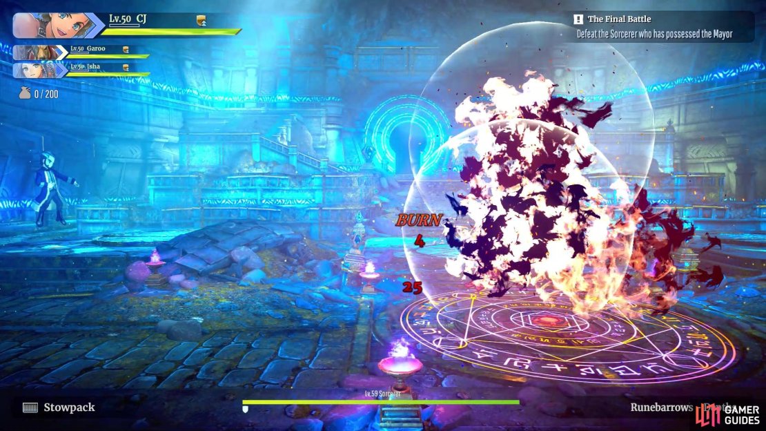 The fireballs can inflict Burn on you