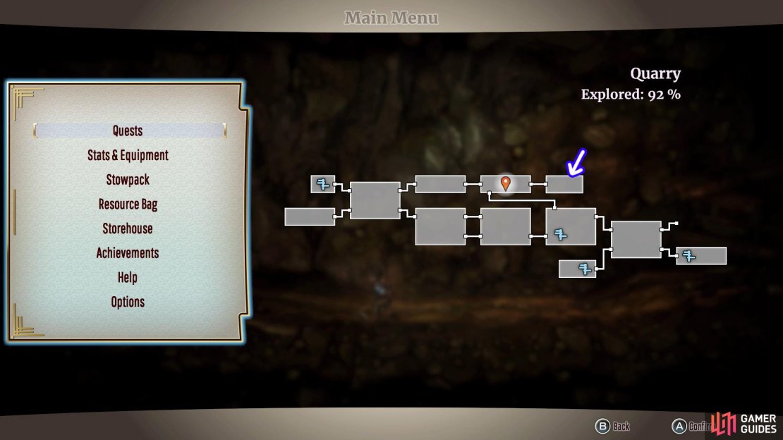 When you have the Lightning Rune, head for this area.