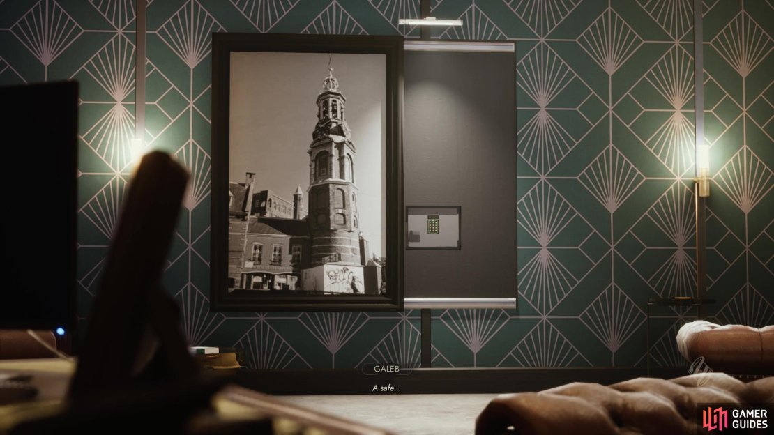 The wall safe can be found in Jason Moore&rsquo;s office in Scene 02.