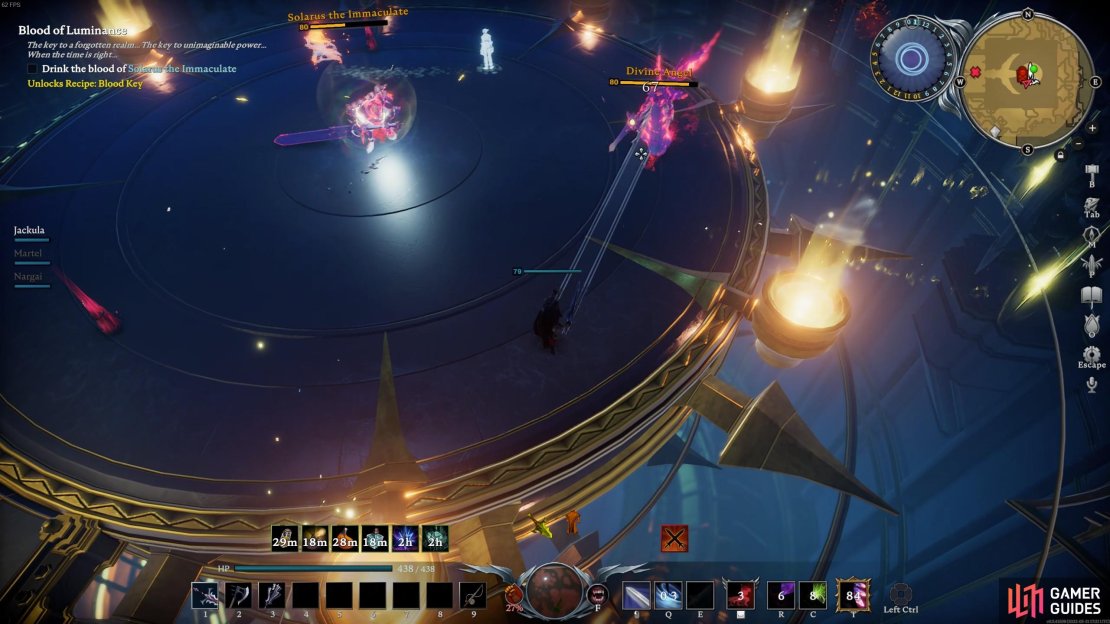 The Divine Angel will enter the fight when Solarus is around 50% health.