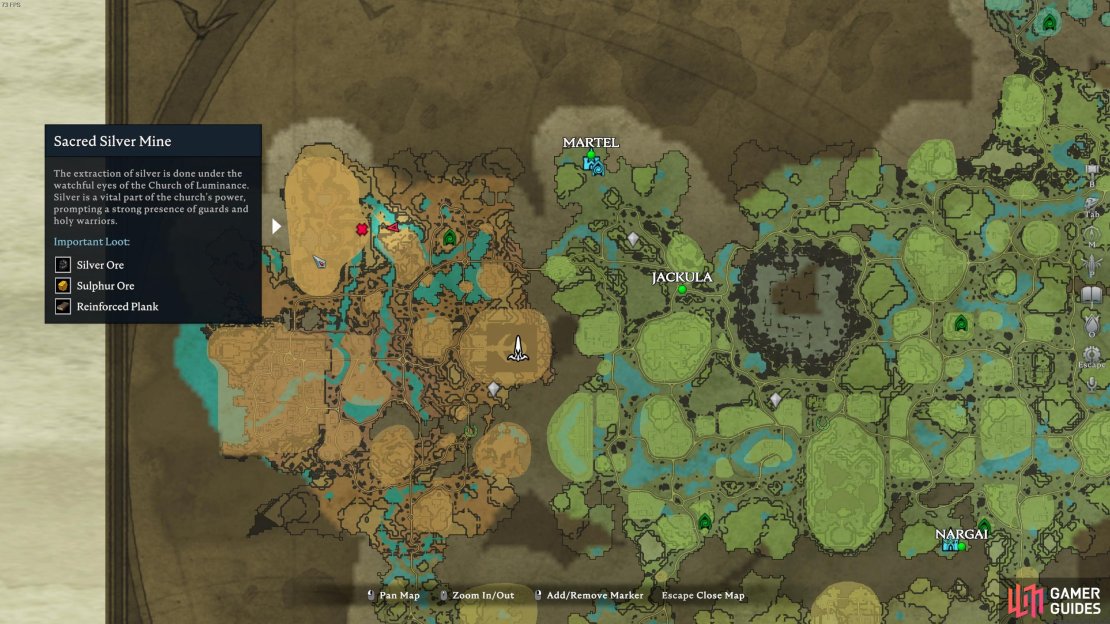 You&rsquo;ll find the Sacred Silver Mine in the northwest of Silverlight Hills.