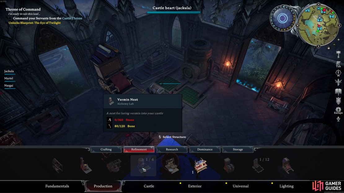 You&rsquo;ll need to build the Vermin Nest to view the recipe to summon the Putrid Rat.