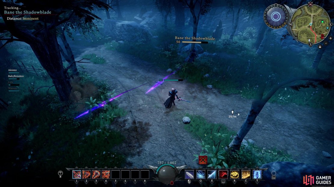 Circle around Bane to avoid the daggers.