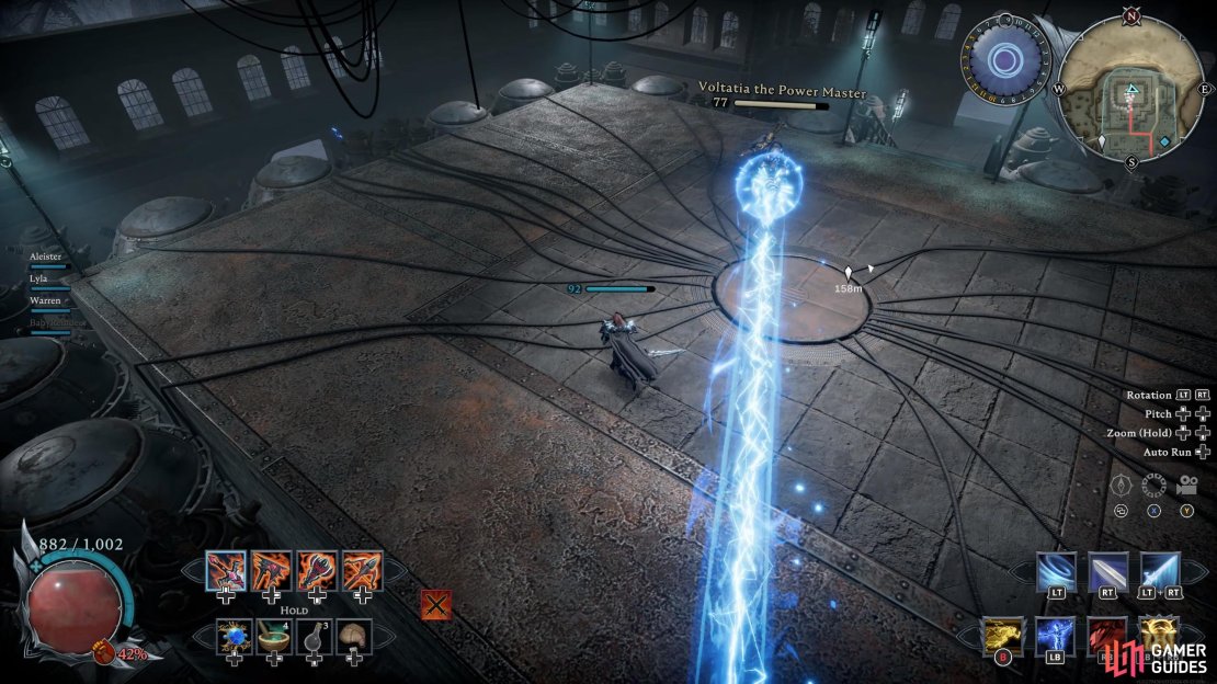 Laser Beam: Voltatia will unleash a laser beam around the arena that tracks your position.