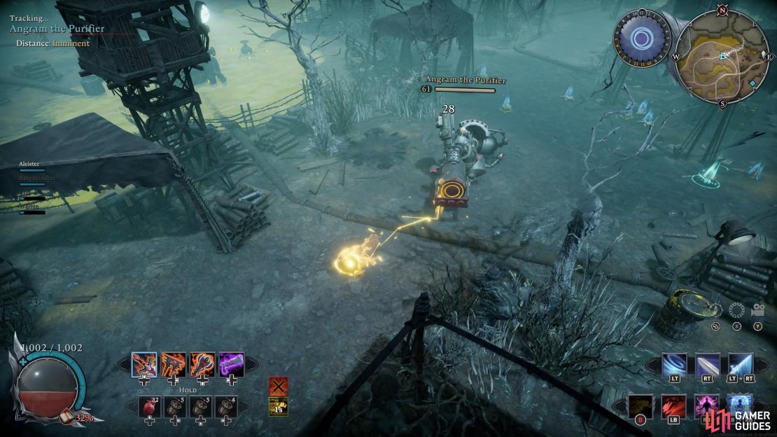 Melee Combo: Angram will throw an arm out in a punching motion straight ahead.