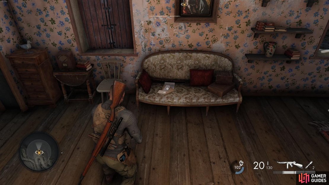 You&rsquo;ll find the letter placed on the sofa.