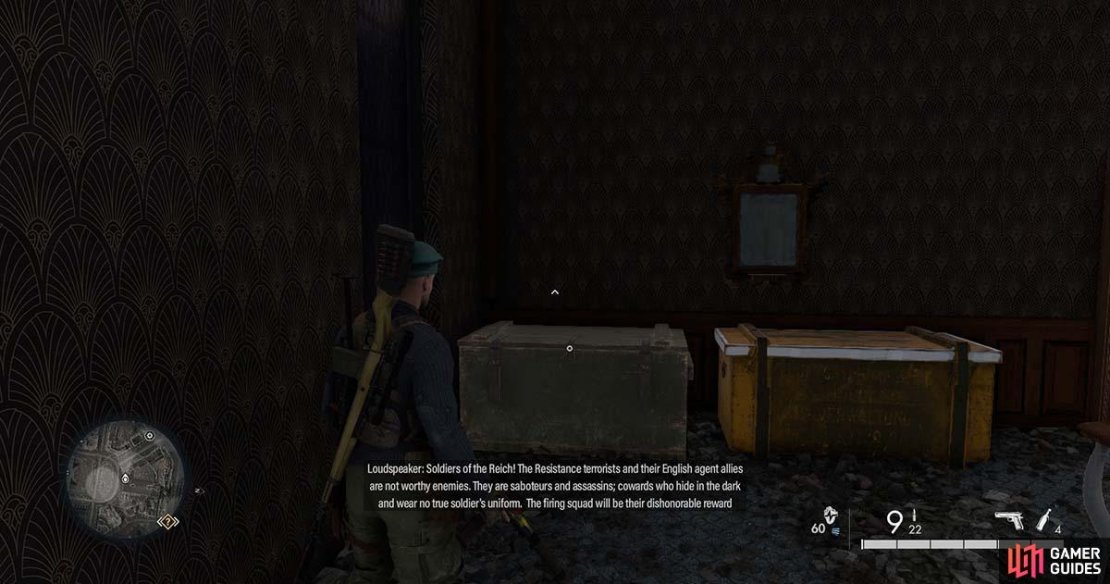 You&rsquo;ll find the letter in this container.