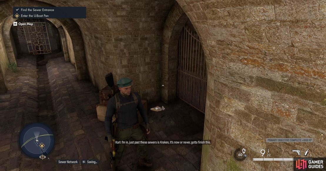 You&rsquo;ll find the letter behind these storage boxes as you enter the sewers.