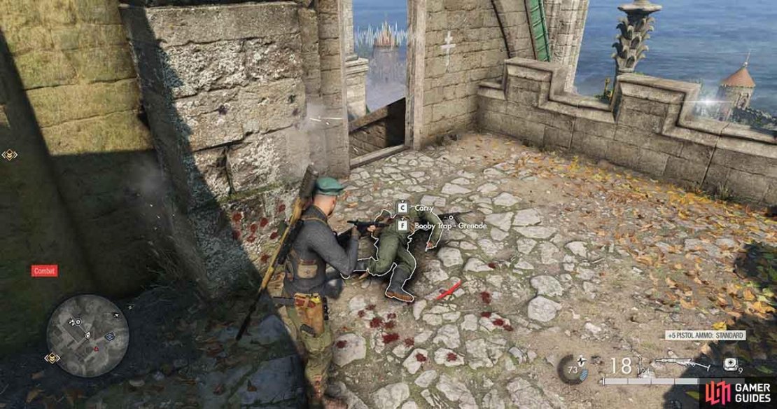 You can kill all the soldiers in the area to check what they&rsquo;re carrying, or use your binoculars to find the one with the letter first.