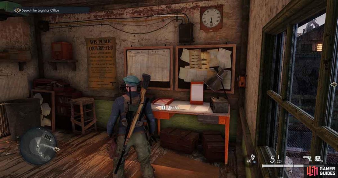 You&rsquo;ll find the letter on a table in this room.