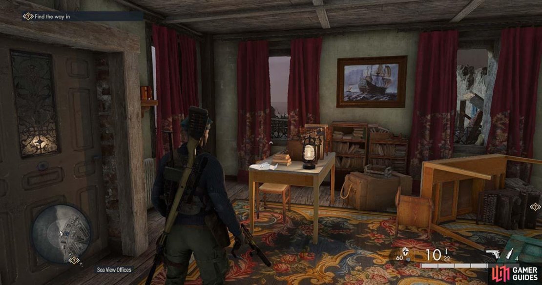 You&rsquo;ll find the letter on this table within the house.