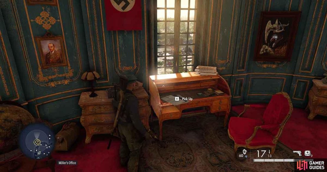 You&rsquo;ll find the orders inside M&ouml;ller&rsquo;s Office.