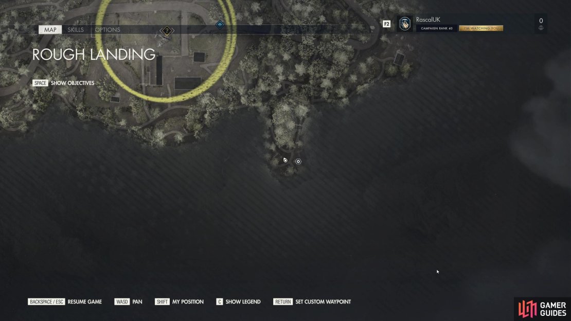 The Resistance Camp Workbench is located on the tip of the South Eastern point of the map.