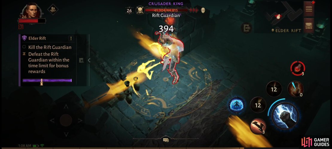 Fill the Rift Progress Bar to spawn the Rift Guardian,