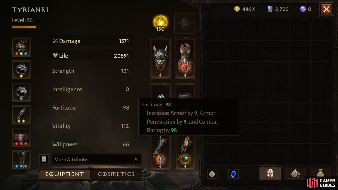 Fortitude increases a player&rsquo;s Armor, Armor Penetration and Combat Rating.