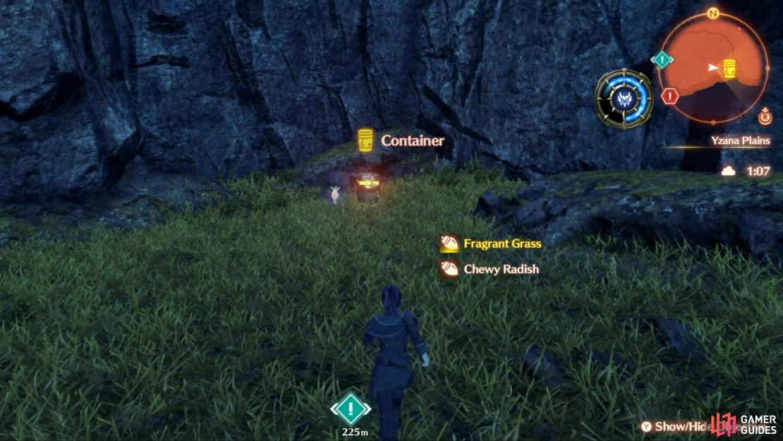 The first Container can be found by heading south from Pollux&rsquo;s location