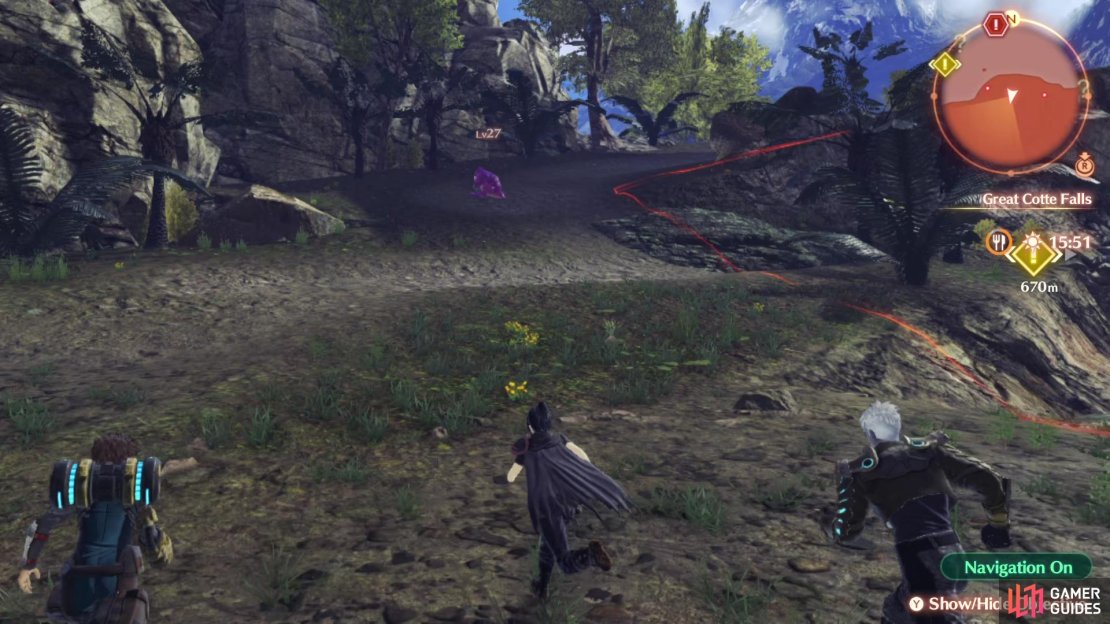 You&rsquo;ll need to take the path up to the south of Colony Lambda
