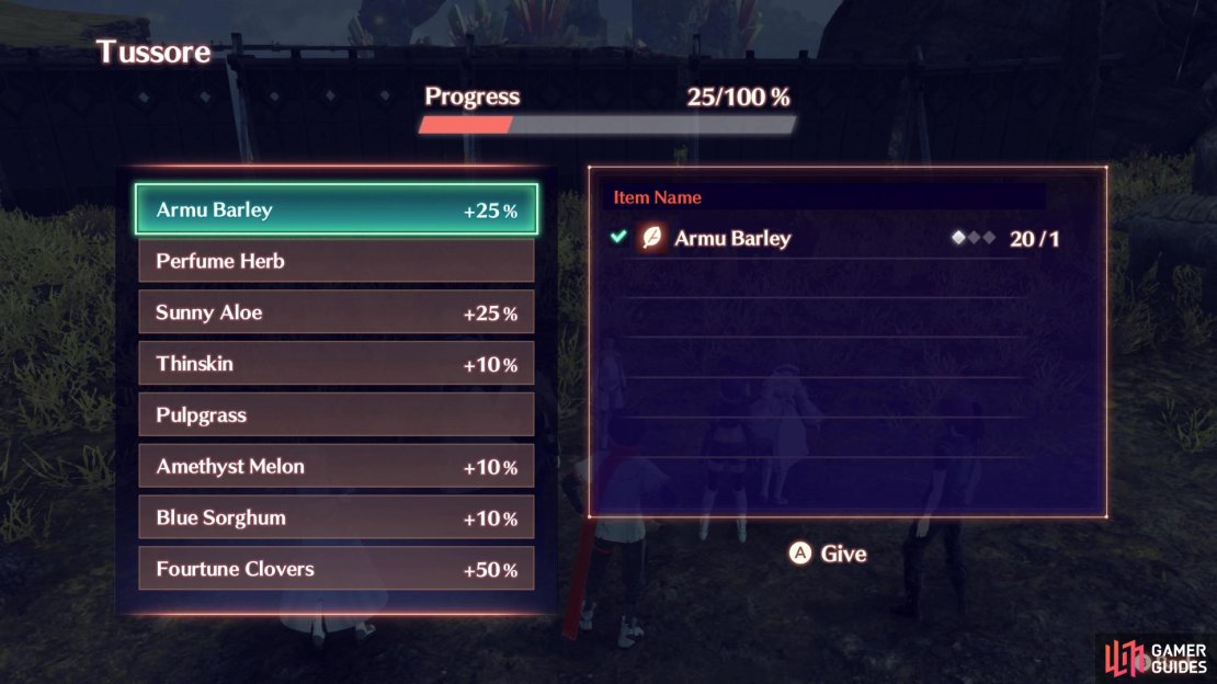 There will be three different lists for feeding the creatures