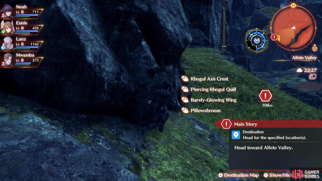 You won&rsquo;t be able to find the Pillowshroom until you reach Alfeto Valley