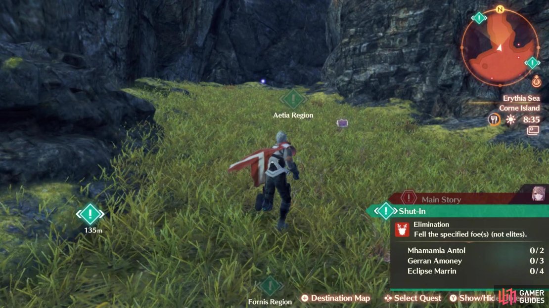 Take this narrow path to reach the upper area of Corne Island
